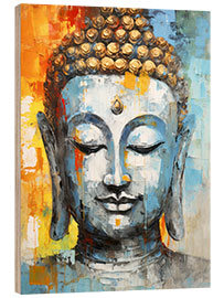 Holzbild  Buddha Portrait - Visual Zart