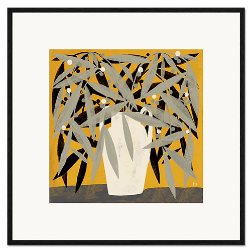 Ingelijste kunstdruk Yellow Room Still Life