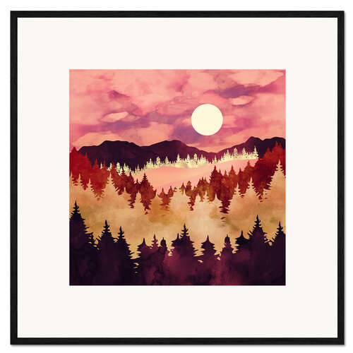 Impression artistique encadrée Autumn Sunset
