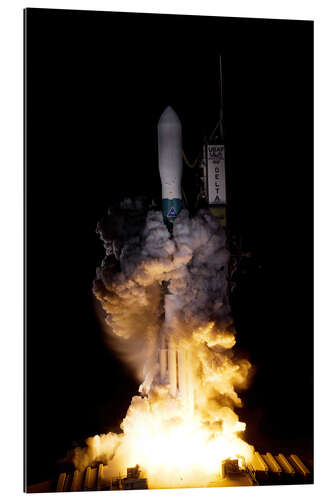 Gallery print Delta II Rocket with Kepler Spacecraft rises through the exhaust cloud