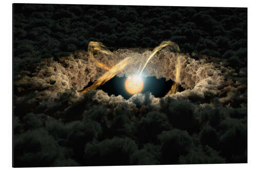 Stampa su alluminio Simulation of a Protoplanetary Disk