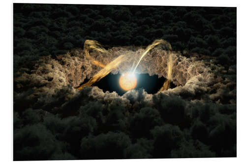 Foam board print Simulation of a Protoplanetary Disk