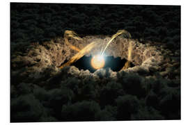Foam board print Simulation of a Protoplanetary Disk