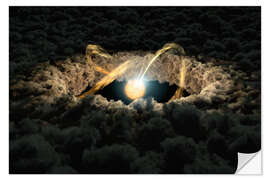 Wall sticker Simulation of a Protoplanetary Disk