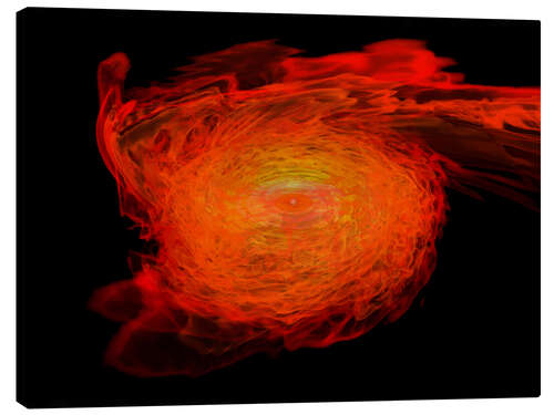 Canvastavla Neutron Stars Rip Each Other Apart to Form Black Hole (Simulation)