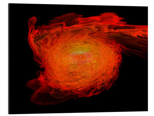 Cuadro de plexi-alu Neutron Stars Rip Each Other Apart to Form Black Hole (Simulation)