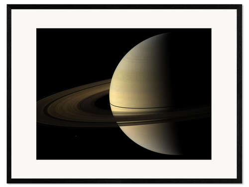 Impression artistique encadrée Saturn's Natural Colours After the 2009 Equinox