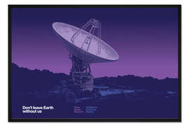 Gerahmter Kunstdruck Don't leave Earth without us II