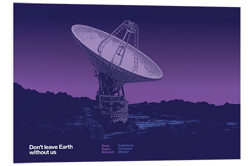 Quadro em PVC Don't leave Earth without us II