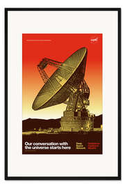 Gerahmter Kunstdruck Our conversation with the universe I