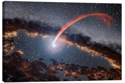 Quadro em tela Infrared Echoes of a Black Hole Eating a Star