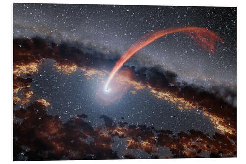 Bilde på skumplate Infrared Echoes of a Black Hole Eating a Star