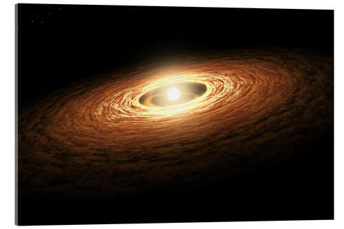 Acrylic print Silicate Crystal Formation in the Disk of an Erupting Star