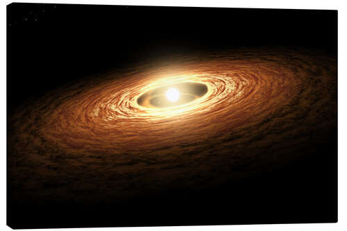 Lærredsbillede Silicate Crystal Formation in the Disk of an Erupting Star