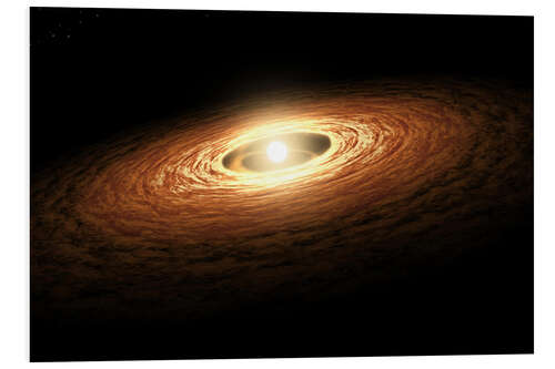 Obraz na PCV Silicate Crystal Formation in the Disk of an Erupting Star