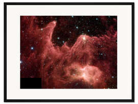 Gerahmter Kunstdruck "Berge der Schöpfung"