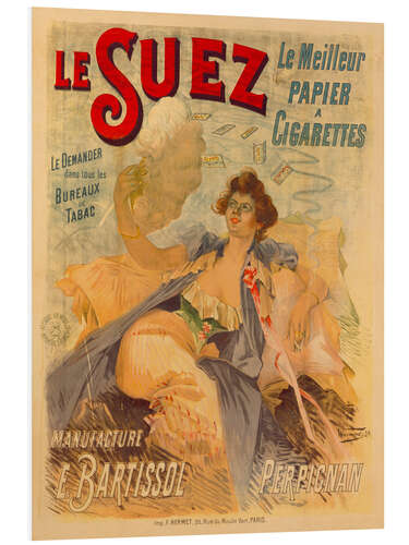 Bilde på skumplate Le Suez, le meilleur papier à cigarettes