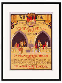 Kunsttryk i ramme Sintra City Tourism Advertisement