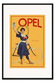 Gerahmter Kunstdruck Opel - Die Siegerin, 1898
