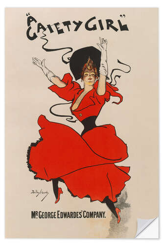 Wall sticker A Gaiety Girl, 1894