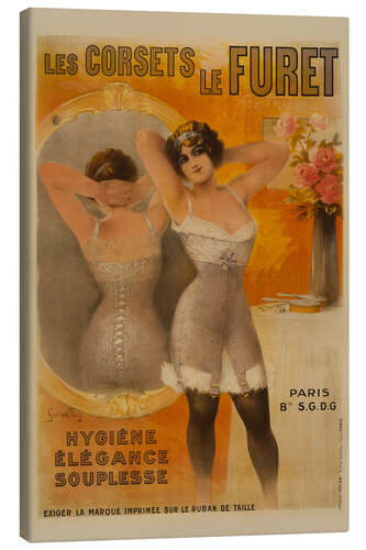 Lærredsbillede Les Corsets le Furet