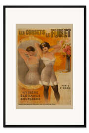 Gerahmter Kunstdruck Les Corsets le Furet