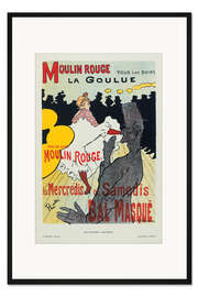 Gerahmter Kunstdruck "La Goulue" im Moulin Rouge, 1898