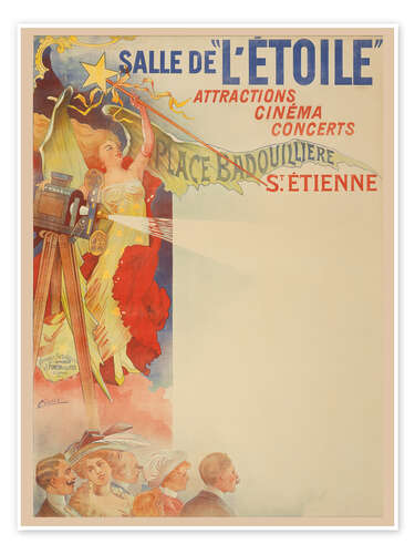 Plakat Salle de "l'Étoile", 1905