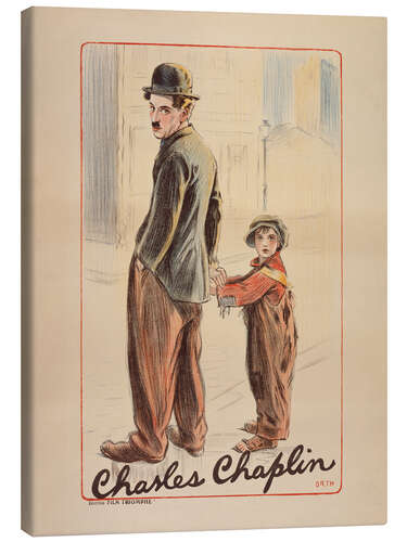 Lerretsbilde Charlie Chaplin - Le Kid, 1921