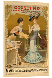 Acrylglasbild Corset N.D., 1905