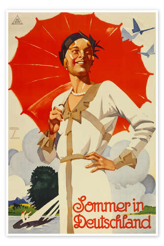 Poster Summer in Germany, 1927