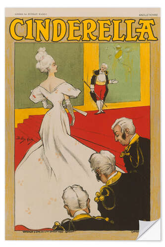 Selvklebende plakat Cinderella, 1897