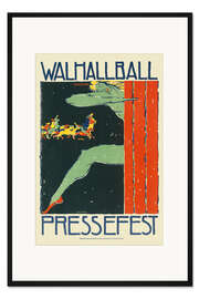 Gerahmter Kunstdruck Walhallball Pressefest, 1915
