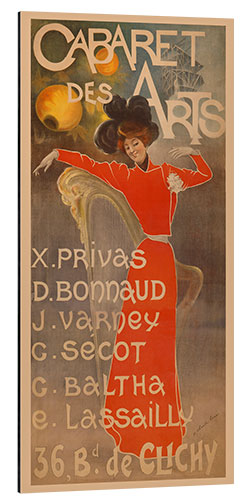 Quadro em alumínio Cabaret des Arts