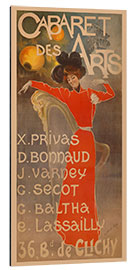 Quadro em alumínio Cabaret des Arts - Vintage Advertising Collection