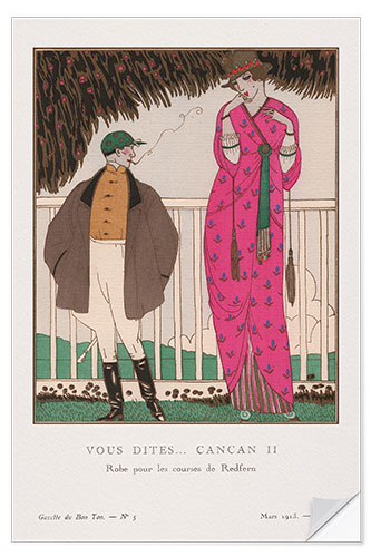 Naklejka na ścianę Vous Dites... Cancan II, 1913