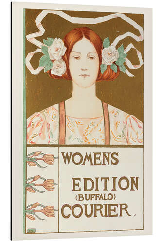 Tableau en aluminium Women's Edition Courier, 1895