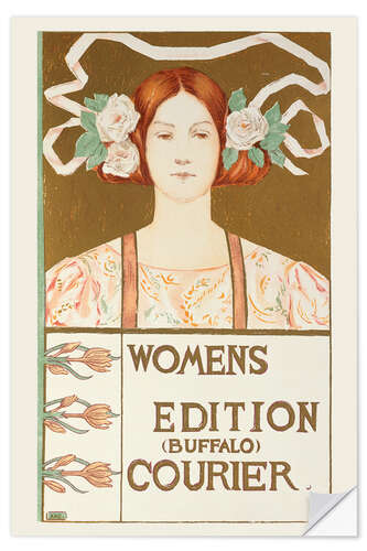 Selvklæbende plakat Women's Edition Courier, 1895