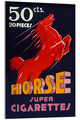 Acrylglasbild Horse Super Cigarettes, 1935