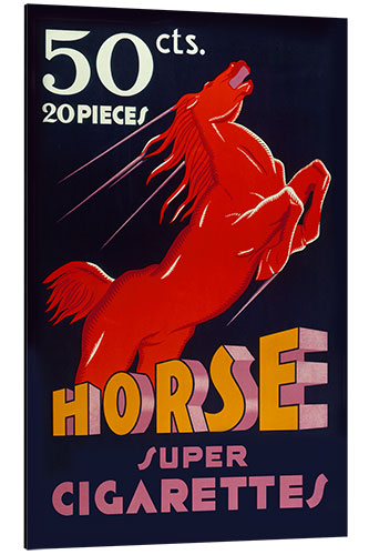 Cuadro de aluminio Horse Super Cigarettes, 1935