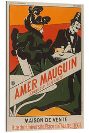 Tableau en aluminium Amer Mauguin, Apéritif Digestif