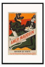 Gerahmter Kunstdruck Amer Mauguin, Apéritif Digestif