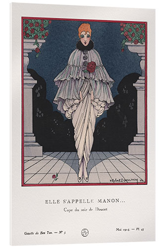 Acrylglasbild Elle s'appelle Manon, 1914