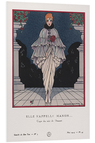 Foam board print Elle s'appelle Manon, 1914