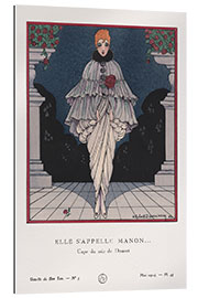 Stampa su plexi-alluminio Elle s&#039;appelle Manon, 1914