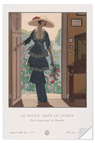 Wandsticker Le Soleil dans le Jardin, 1914