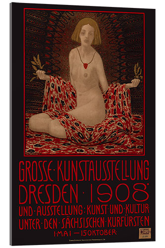 Akrylbillede Great Art Exhibition Dresden, 1908