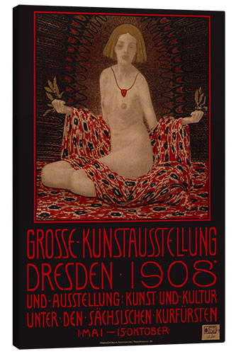 Canvas-taulu Great Art Exhibition Dresden, 1908