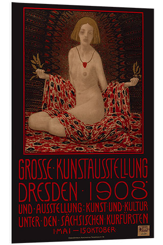 PVC-tavla Great Art Exhibition Dresden, 1908