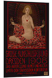 Hartschaumbild Große Kunstausstellung Dresden, 1908